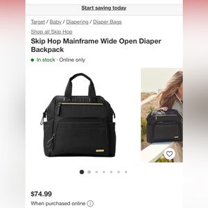 Skiphop diaper bag